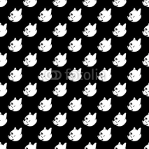 Fototapety french bulldog vector seamless pattern background