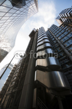 Naklejki Financial district office buildings in London