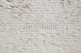Naklejki White grunge brick wall background