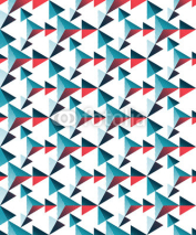 Naklejki Seamless three-dimensional pattern of triangles. Geometric texture.