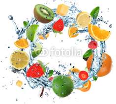 Naklejki Fruit in water ring