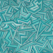 Obrazy i plakaty Seamless abstract background in bright blue colors