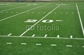 Fototapety Twenty Yard Line on American Football Field