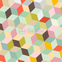 Obrazy i plakaty Colorful Abstract Vector Retro Background