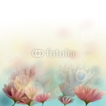 Naklejki Water lily / Floral background