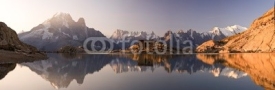 Naklejki Monte Bianco e Alpi riflesse nel Lago Bianco