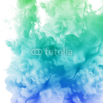 Naklejki multi colorful Acrylic colors and ink in water. cloud explosion, ink explosion,colorful smoke,abstract white background