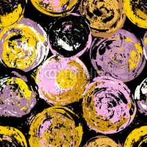 Fototapety seamless background pattern, with circles, strokes and splashes