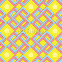 Naklejki Abstract Optical Illusion Pattern in Japanese Style