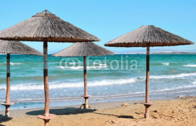 Naklejki Beach umbrellas