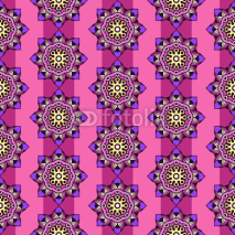 Naklejki Floral Violet Pattern