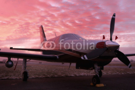 Fototapety small private single-engine piston aircraft