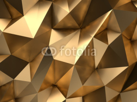 Obrazy i plakaty Gold Abstract 3D-Render Background
