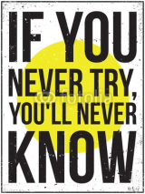 Naklejki inspiration motivation poster. Grunge