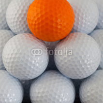 Naklejki Pyramid of golf balls