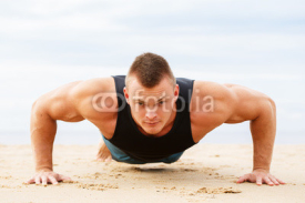 Naklejki Fitness on the beach