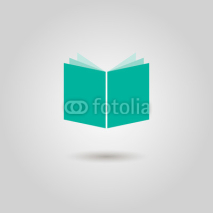 Fototapety book icon with shadow