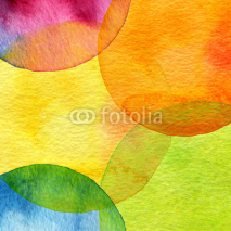 Naklejki Abstract watercolor circle painted background