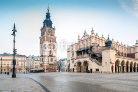 Naklejki Old city center of Krakow, Poland
