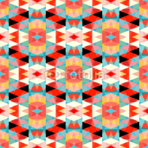 Naklejki small colored polygons seamless geometric pattern