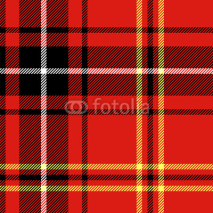 Obrazy i plakaty Red tartan traditional british fabric seamless pattern, vector