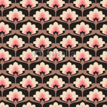 Naklejki seamless vintage floral pattern