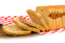 Naklejki Bread isolated