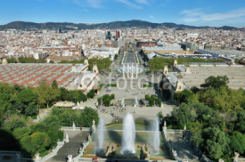 Naklejki Barcelona cityscape