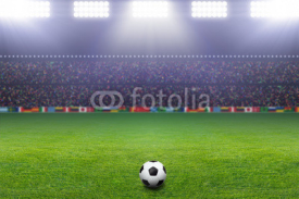 Naklejki Soccer ball, stadium, light