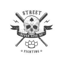 Fototapety Street fighting emblem