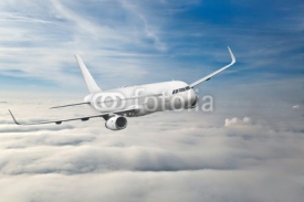 Naklejki Passenger Aircraft Mid-air