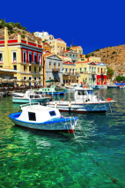 Obrazy i plakaty colorful Greece series Symi island, Dodecanes