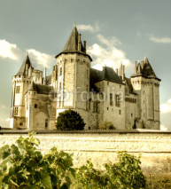 Fototapety medieval castles of France - Samur