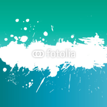 Fototapety Grunge banner with white inky splashes