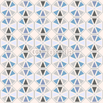 Naklejki Vector seamless pattern. Stylish geometric seamless texture of colored hexagons.