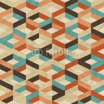 Naklejki Seamless retro geometric pattern.