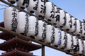 Obrazy i plakaty Tokyo - Sensoji temple lanterns