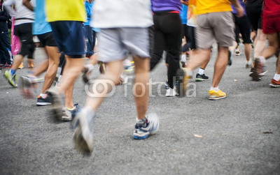 marathon start, shoes runner