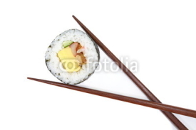 Naklejki traditional fresh japanese sushi rolls