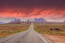 Fototapety The entrance to the Monument Valley