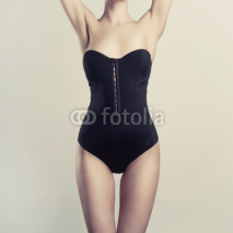 Fototapety Young woman in lingerie