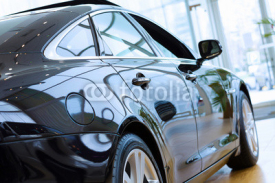 Naklejki Rear view of luxury car