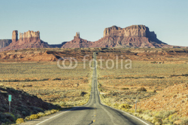 Naklejki View of famous road to Monument Valley