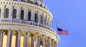 Obrazy i plakaty US Capitol Building Dome at dusk