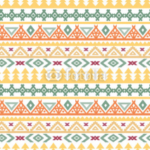 Fototapety Tribal art ethnic boho seamless pattern 