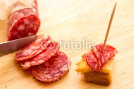 Naklejki Sliced salami