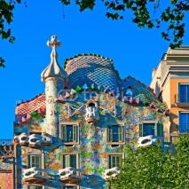 Obrazy i plakaty Casa Battlo in Barcelona - Spain, designed by; Antoni Gaudi