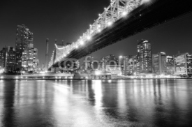 Naklejki New York City night panorama