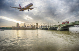 Fototapety Plane over London