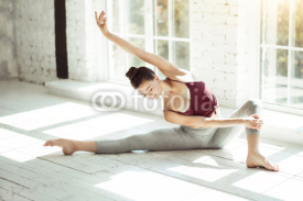 Fototapety Graceful good looking girl having a workout